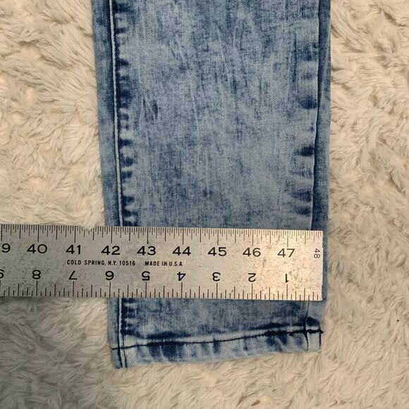 Black Premium Skinny Flex Acid Washed Jeans - Picture 8 of 10